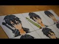 DRAWING KIRITO FROM [SAO] IN DIFFERENT ANIME STYLES