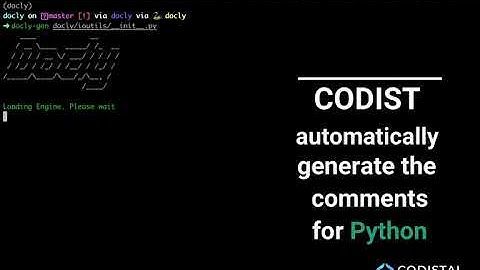 Docly - Generating comments for Python code