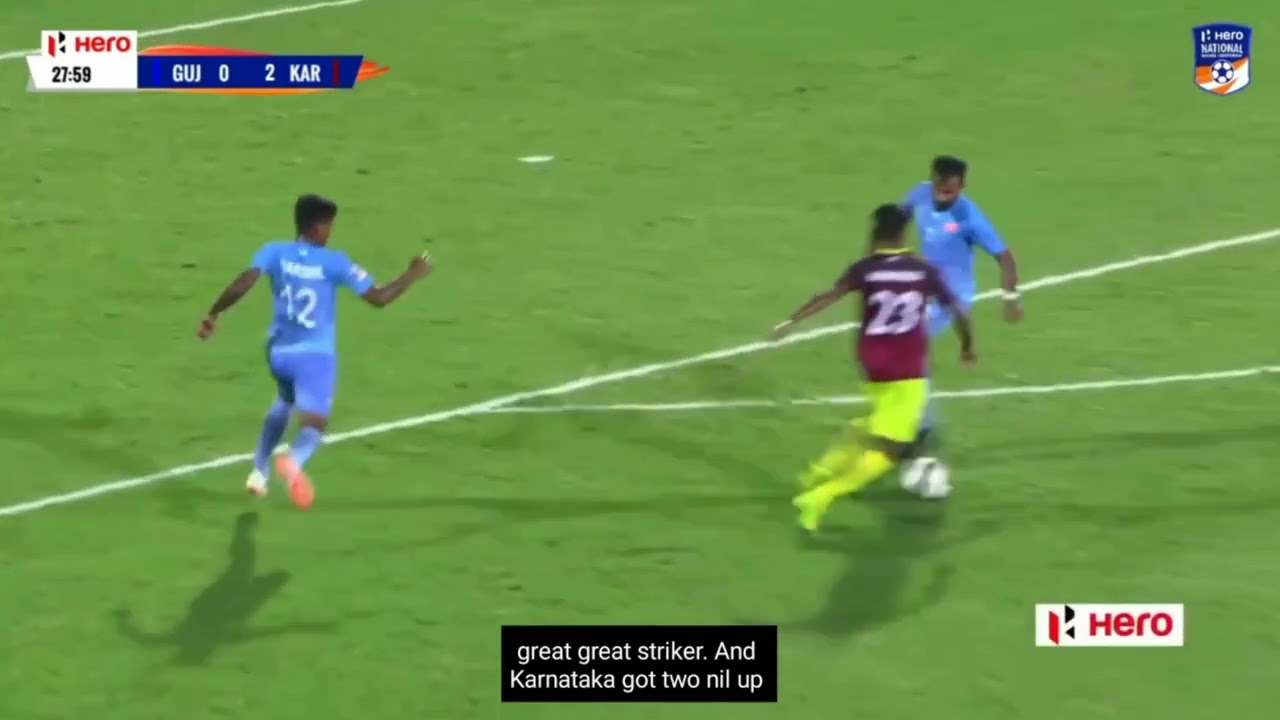 Gujarat vs Karnataka 0-4 Hero National Football Championship/Santosh Trophy Match 20 Highlights 2022