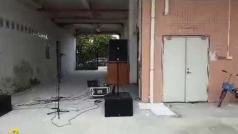 Sanway Audio VR10&S30 line array system outdoor test video
