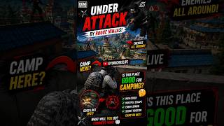 🔥 UNDER ATTACK BY ROGUE NINJAS! 😱 Is PRISON The Best Camping Spot? 🥷💀 #trending  #bgmi  #bgmiindia