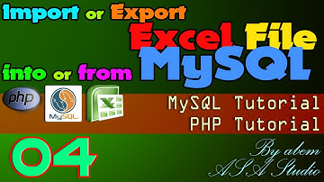 Import or Export Excel File into or from MySQL, 4, Preparing MySQL Data to Export, Excel PHP Tutoria