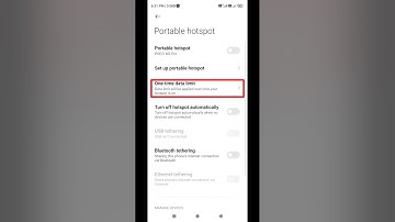 How to turn off one time data limits in hotspot #shorts