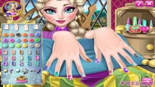 Elsa Nail Spa ♥ Disney Princess Elsa Nail Manicure Game screenshot 4