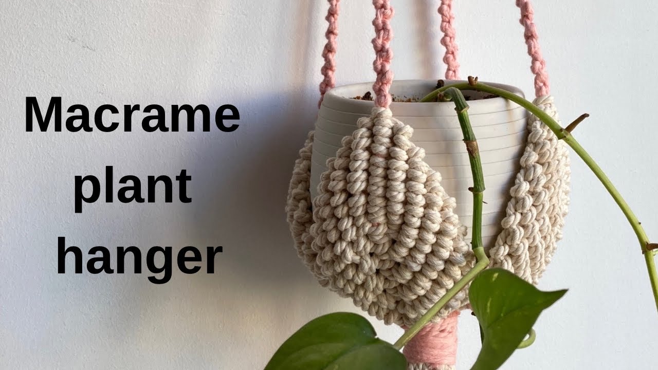 Как сделать цветочный горшок в технике макраме?