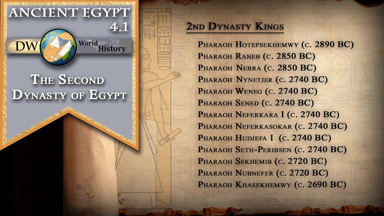 The Second Dynasty Of Egypt YouTube The Second Dynasty Of Egypt YouTube