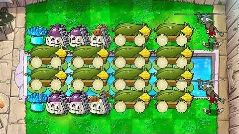 Plants vs Zombies : Melonless 22 Cobs | Survival Endless