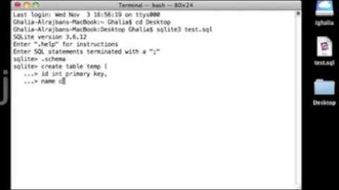 create iphone database using sqlite3