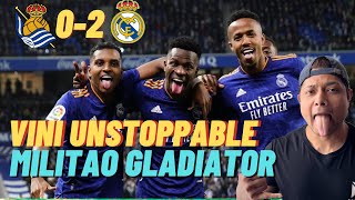 Real Sociedad vs Real Madrid 0-2 Post-Match Reaction: Vinicius Unstoppable, Militao Gladiator, Jovic