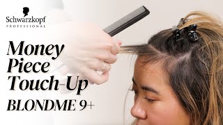 How to Touch-up a Money Piece with BLONDME 9+ on Dark Hair