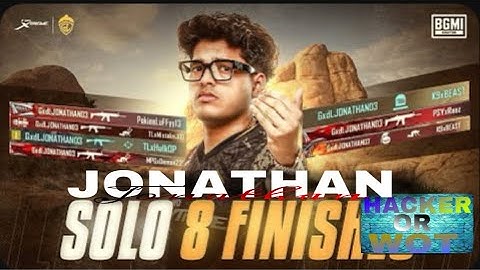 SOLO 8 KILLS DOMINATION | JONATHAN IS  BACK | BGMI