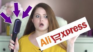 видео Электрическая щётка для выпрямления волос с AliExpress