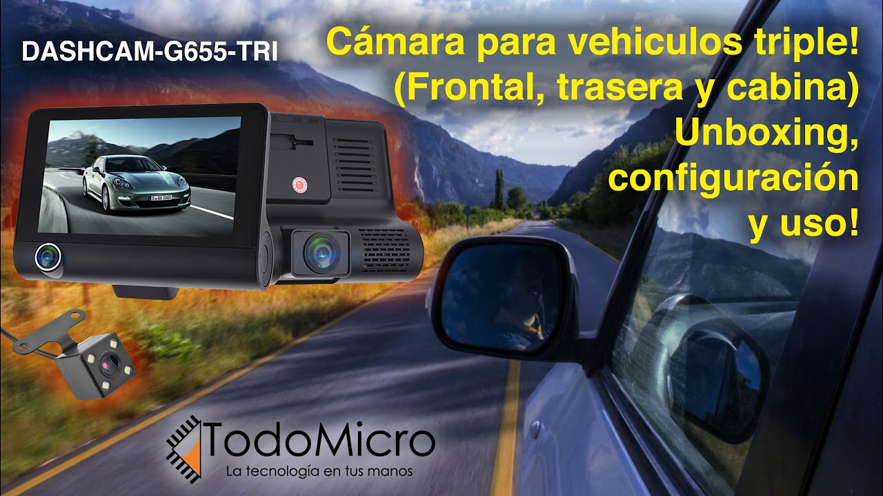 Camara De Seguridad Para Carro Auto Coche Delantero/Trasero/Interior Dash  Cam
