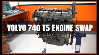 VOLVO 740 T5 ENGINE SWAP - Part 2 - DISASSEMBELING THE ENGINE