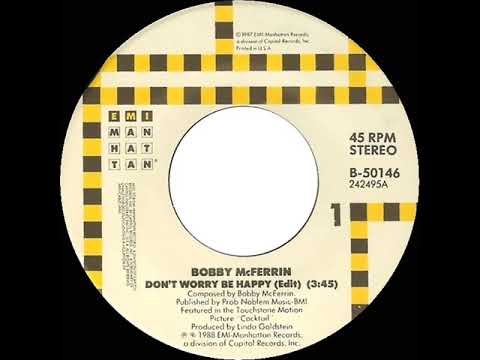 1988 Bobby McFerrin - Don't Worry Be Happy (a #1 record) - YouTube