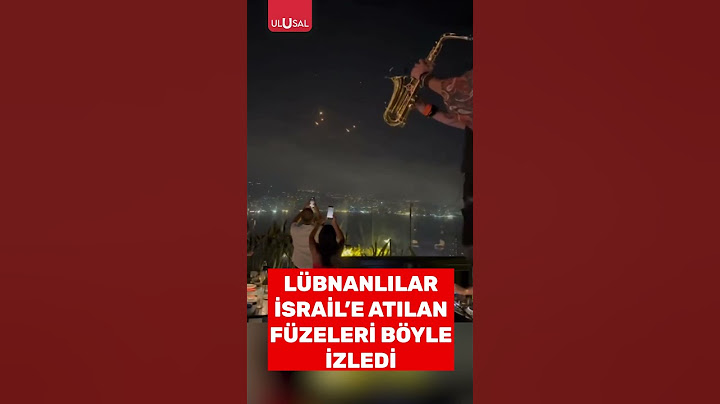 Lübnanlılar İran'ın İsrail'e ateşlediği füzeleri böyle izledi #shorts #lübnan #israil #iran