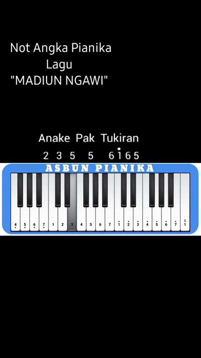 Not Angka Pianika Lagu 'MADIUN NGAWI'