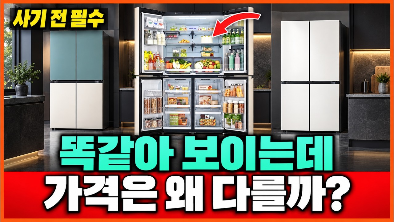 냉장고 가격 차이, 이 기능에 돈 더 써야 할까? LG·삼성 4종 비교