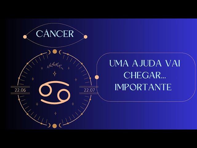 CÂNCER♋️UMA AJUDA VAI CHEGAR-IMPORTANTE...SEXTA E FINAL DE SEMANA   #tarot #signos #cancer class=