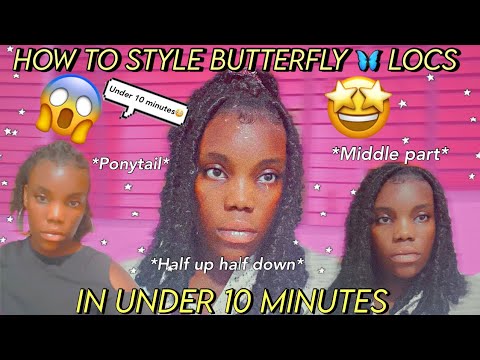 7 WAYS TO STYLE BUTTERFLYLOCS🦋🦋*very easy* MUST WATCH!!# ...