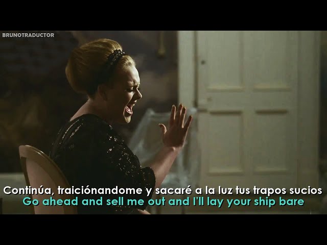 Adele - Rolling in the Deep // Lyrics + Español // Video Official class=