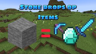 Minecraft, but STONE DROPS OP LOOT! by CubeDude 170 views 1 year ago 3 minutes, 34 seconds