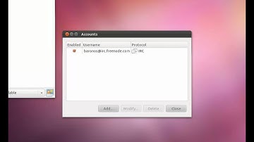 baronos: подключение Pidgin к IRC