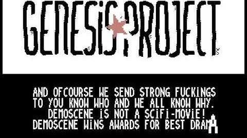 Genesis Project - Ghettoscene Ultras Intro (C64) 2013