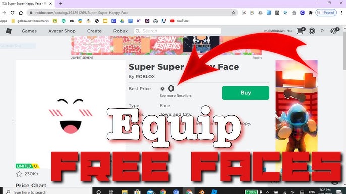 custom super super happy face roblox｜TikTok Search