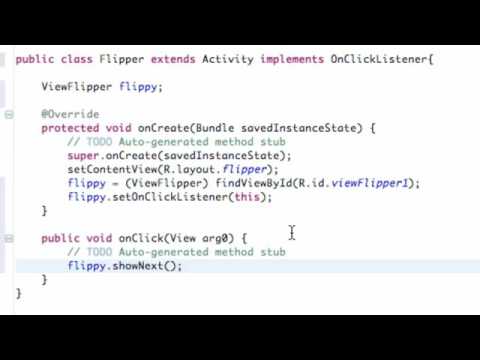 Android Application Development Tutorial   94   ViewFlipper Example   YouTube