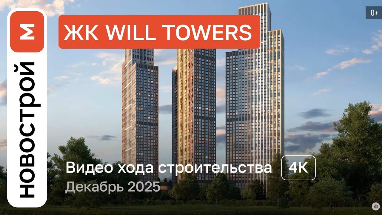 Обзор ЖК «Will Towers» / Ход строительства / декабрь 2025 г.