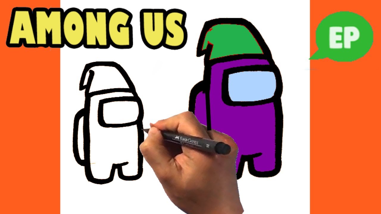 How to Draw Among Us - Elf Hat - Drawing Lesson for Beginners - YouTube