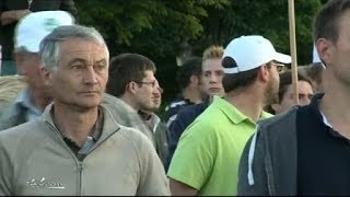 Mobilisation des agriculteurs sur la place de la Concorde