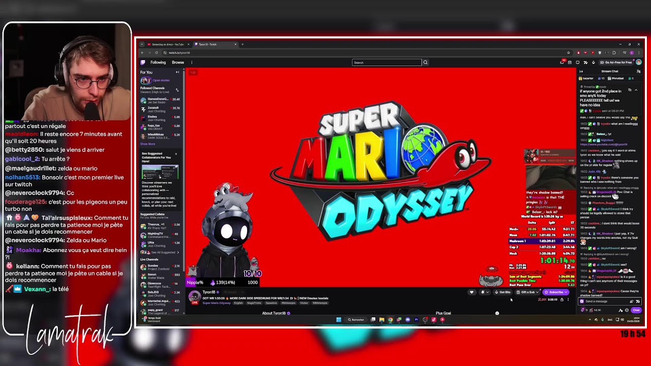 🔴SPEEDRUN Mario Odyssey🔴jour 81 pour sub hour