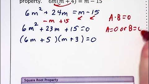 1.4b - Quadratic Equations - part 2