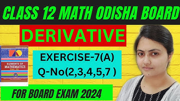 Continuity class 12 odisha |Exercise 7A Q(2,3,4,5,7)of element of mathematics solution |chse odisha