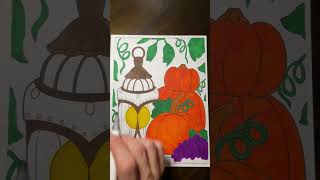 Pumpkins Out of Season #ohuhumarkers #ohuhu #markers #alcoholmarkers #coloring