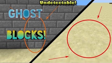 How To Make Ghost Blocks In MCPE With No Mods