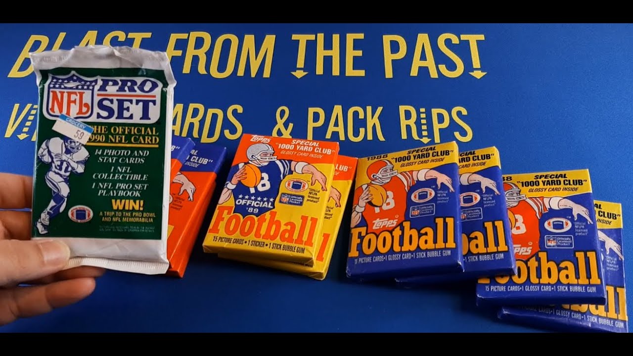 It's a Late 80s Football Card Pack Battle! YouTube