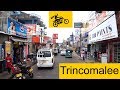 Driving through the streets of Trincomalee in Sri Lanka