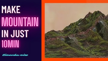 Make Mountain in just 10 Min ||Blender Tutorial|| - Himanshu Mire
