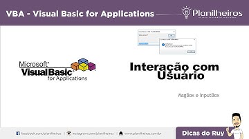 Curso Básico de VBA - Aula 6 -  Interação com o Usuário (MsgBox e InputBox)