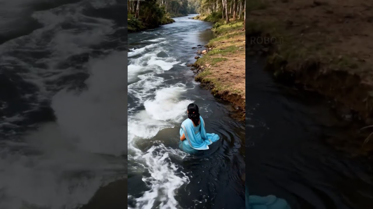 Unbelievable Rescue! 🤰 Pregnant Woman Trapped in River, A Bull Becomes Her Hero! 