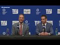 Joe Schoen & John Harbaugh NFL Draft Day 1 Press Conference | New York Giants