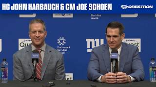 Famous Joe Schoen & John Harbaugh NFL Draft Day 1 Press Conference | New York Giants Wealth
