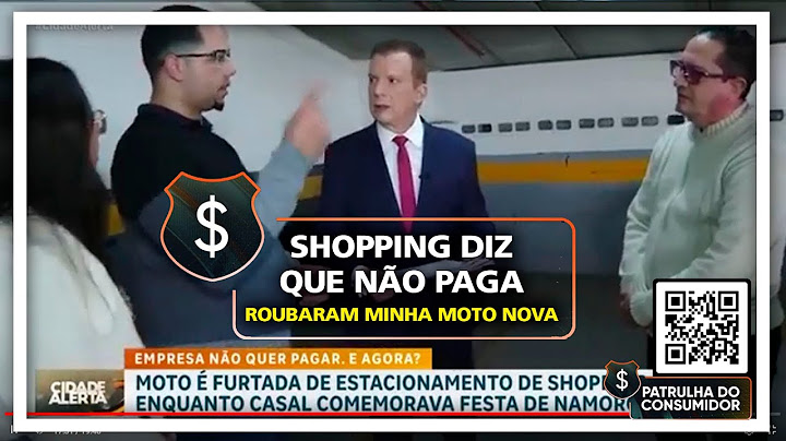 "Shopping diz que não paga - Roubaram minha moto nova"