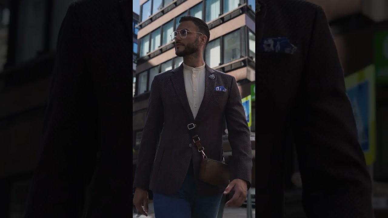 Life Tailored | Brown Textured Jacket | Georgia Gullini