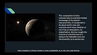 Proxima Centauri B - UF100 Project 3
