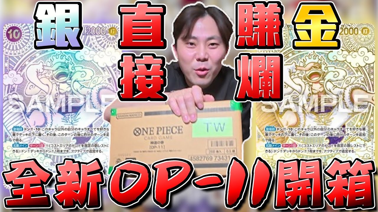 金銀尼卡直接到手!!海賊王OP-11開箱!!價格一夜翻倍漲!!直接成為航海王!!【小嘴開箱】