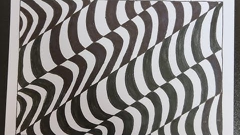 Pattern 35|How to draw patterns|illusion pattern|Zentangle patterns|Doodle patterns|Pattern tutorial